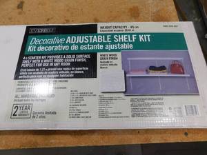lot 71 image: Everbilt 4 ft. Decorative Shelf Kit