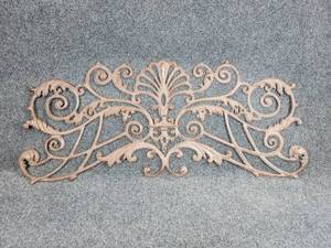lot 331 image: Cast Iron Scrollwork Wall Hanging - NO SHIPPING