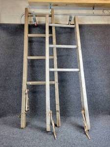 lot 336 image: Pair of Wood Ladder Sections