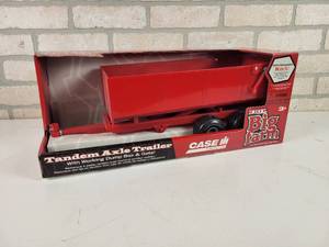 lot 212 image: ERTL Big Farm 116 Scale CaseIH Tandem Axle Trailer Model in Original Box