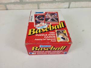 lot 226 image: 1990 Donruss Baseball Card Box w 36 SEALED Wax Packs