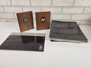 lot 240 image: Chrysler Millionaires Club Bookends, Rolls Royce Booklet, Firebird Booklet and More