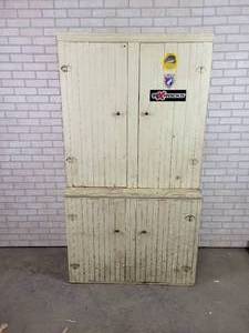 lot 181 image: Antique Storage Cabinet - Overall Approx. 74 x 40 x 14 - NO SHIPPING