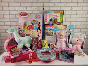 lot 266 image: Huge Lot of New Toys - Little Tikes, Fisher Price, FAO Schwarz, Disney, Minions and More
