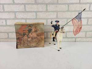 lot 290 image: Original Vintage Hartland General George Washington and His Warhorse Ajax Play Set in Original Box