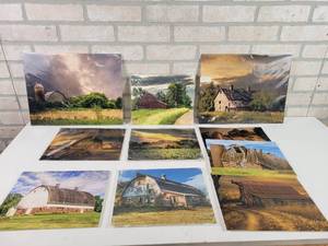 lot 297 image: (10) Henry Hintermeister Southern Minnesota Barn Photos - (8) 8x10 and (2) 11x14