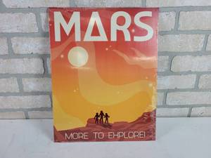 lot 361 image: MARS More to Explore Tin Sign - 16.5 x 12 - New