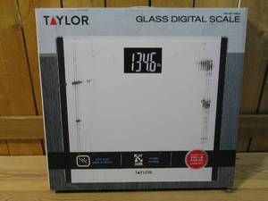 Taylor Glass Digital Scale  Extra High Capacity - 550lb