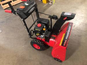 lot 7 image: Powersmart 24 in. Two-Stage Gas Snow Blower in working condition customer returns see pictures