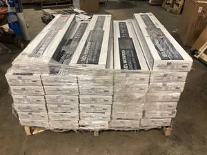 lot 21 image: Pallet with 33 cases of Trinity Barrington Waterproof Laminate Wood Flooring 10 mm T x 7 in. W x 48 in. L (17.96 sq. ft.case)