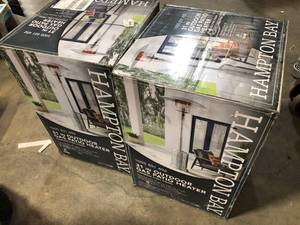 lot 50 image: Lot of 2 Hampton Bay 31 in Gas  Patio Heater open box customer returns see pictures