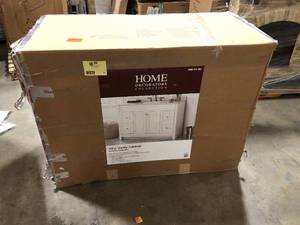 lot 51 image: Home Decorators Collection Brinkhill 48 in. W x 34 in. H x 22 in. D Bath Vanity Cabinet Only in Cream review pictures