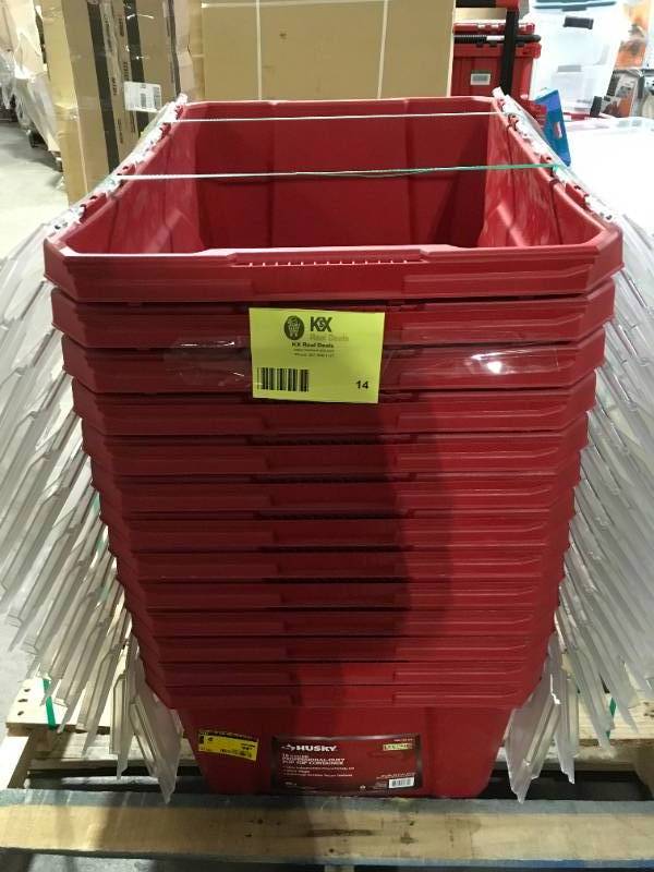 Husky 18-Gal. Professional Duty Storage Container with Flip Top