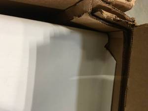 Bootz Industries Aloha 60 in. Left Drain Rectangular Alcove Soaking Bathtub in White customer return slight damage review pictures