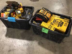 lot 24 image: Mix Lot of Dewalt Battery Stations, Inverters, Chargers, Review all pictures