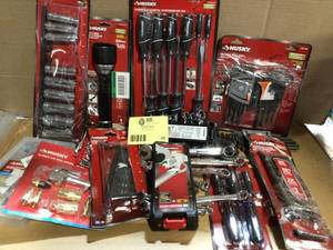 lot 28 image: Lot of assorted Husky Tools various models and conditions customer returns see pictures