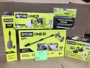 Lot of assorted Ryobi Tools and accesories various models and conditions review pictures