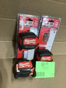 Lot of Milwaukee Tape Measures customer returns see pictures