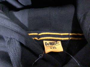 Dewalt Black  Hoodie size XXLarge see pictures