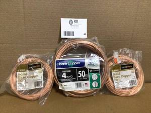 lot 49 image: Lot of sole bare copper rolls review pictures