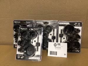 lot 51 image: Lot of new Avanti High Carbon Steel Hole saw set 7 pc see pictures