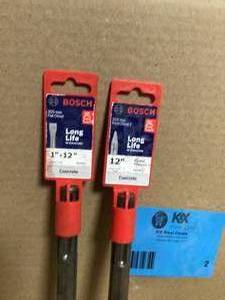 Bosch  12 in. Hammer Steel SDS-MAX Bull Point, lot of 2