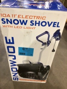 Snow Joe 324E 11-Inch 10 Amp Electric Snow Shovel wHeadlights, Blue Customer return, Review all pictures