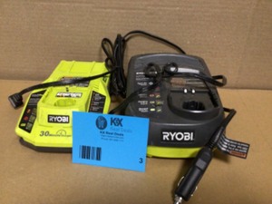 Mix lot of 2 Ryobi Battery Chargers, Customer returns