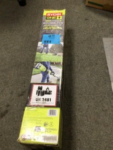 RYOBI  ONE 18V Brushless 15 in. Cordless Attachment Capable String Trimmer with 4.0 Ah Battery and Charger, Customer return, Review all pictures