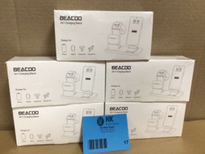 Beacoo 3in1 Charging Stand, Lot of 5, Customer returns, Review all pictures