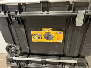 Set of Two DEWALT Tough Chest 38 in. 63 Gal. Mobile Tool Box with Pullout Handle