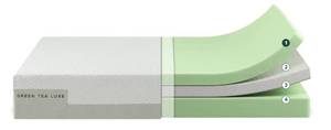 Zinus 12 in. Green Tea Luxe Memory Foam Pressure Relieving CertiPUR King Size Mattress Bed-in-a-Box
