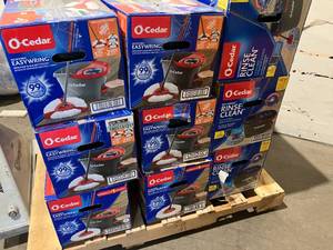 Pallet of O-Cedar Easywring Microfiber Spin Mop and Bucket System
