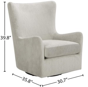 Stone & Beam Kingsepp Upholstered Glider in Navarro Oyster