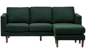 Rivet Revolve 80 x 90 in Modern Upholstered Sofa with Reversible Sectional Chaise in Heritage Green