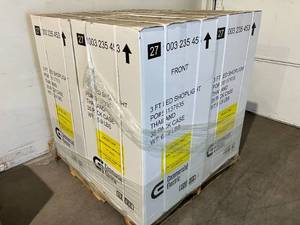 Commercial Electric 3 ft. 1-Light 30-Watt Integrated LED White Utility Shop Light with Power Cord Pallet of 4 Cases