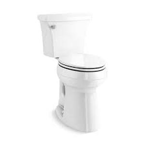 lot 8 image: KOHLER Extra Tall Highline Arc Complete Solution 2-piece 1.28 GPF Single Flush Elongated Toilet in White (Seat Included)