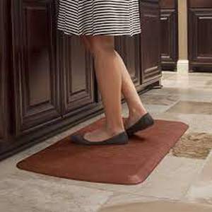 lot 65 image: GelPro Elite Basketweave Chestnut 20 in. x 36 in. Comfort Kitchen Mat