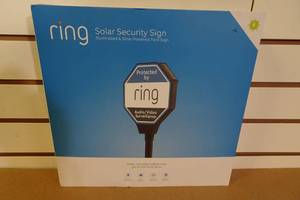 lot 14 image: Ring Solar Security Sign