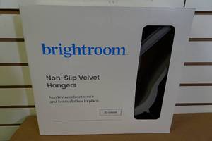 lot 19 image: Brightroom Non-Slip Velvet Hangers -30 Count