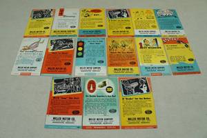 lot 98 image: Vintage Ford Service Reminder Cards