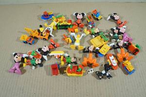lot 198 image: Assorted Vintage Mickey and Friends Toys and Cake Decorations