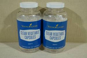 lot 227 image: Young Living Clear Vegetable Capsules - 500 Count