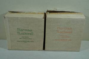 lot 231 image: 1977 and 1978 Four Seasons Limited Edition Norman Rockwell Collector Plates
