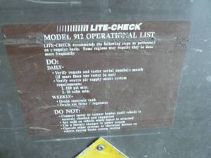 lot 20 image: Lite Check Vehicle Certification Tester #TE008