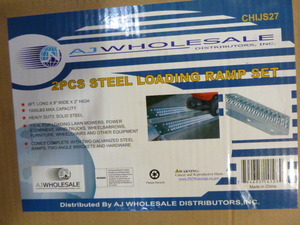 AJ Wholesale 2 Piece Steel Loading Ramp Set