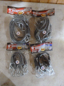 4 Packs of Erickson Rubber Tarp Straps