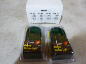 Box of Lecor Oblong Green Marker Lights