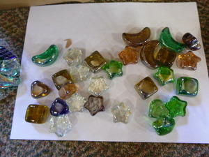 3 Boxes of Decorative Colored Stones