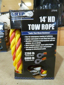 Grip Tow Rope with Hooks